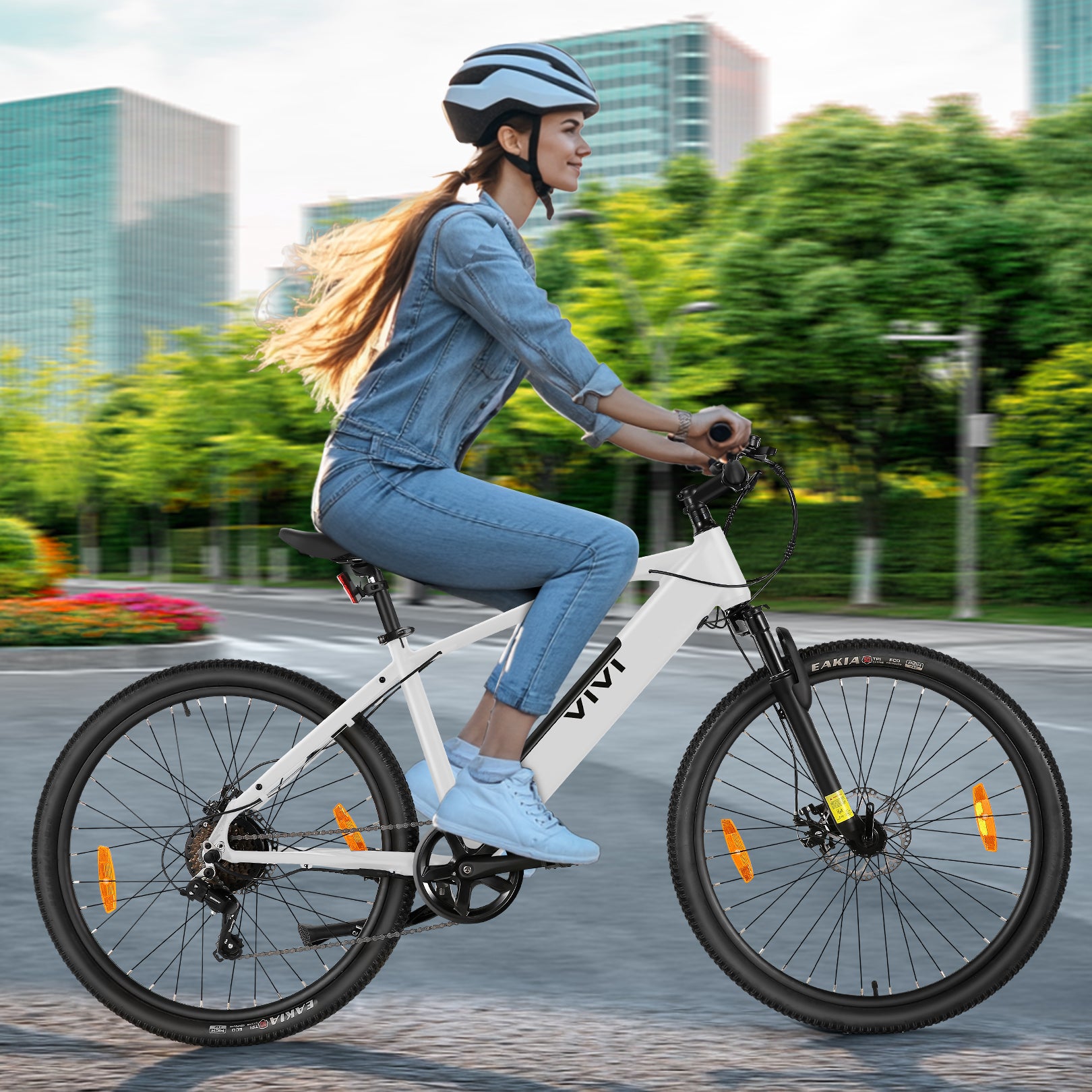 VIVI Elelctric Bike Commuter Hardtail Electric Mountain Bike