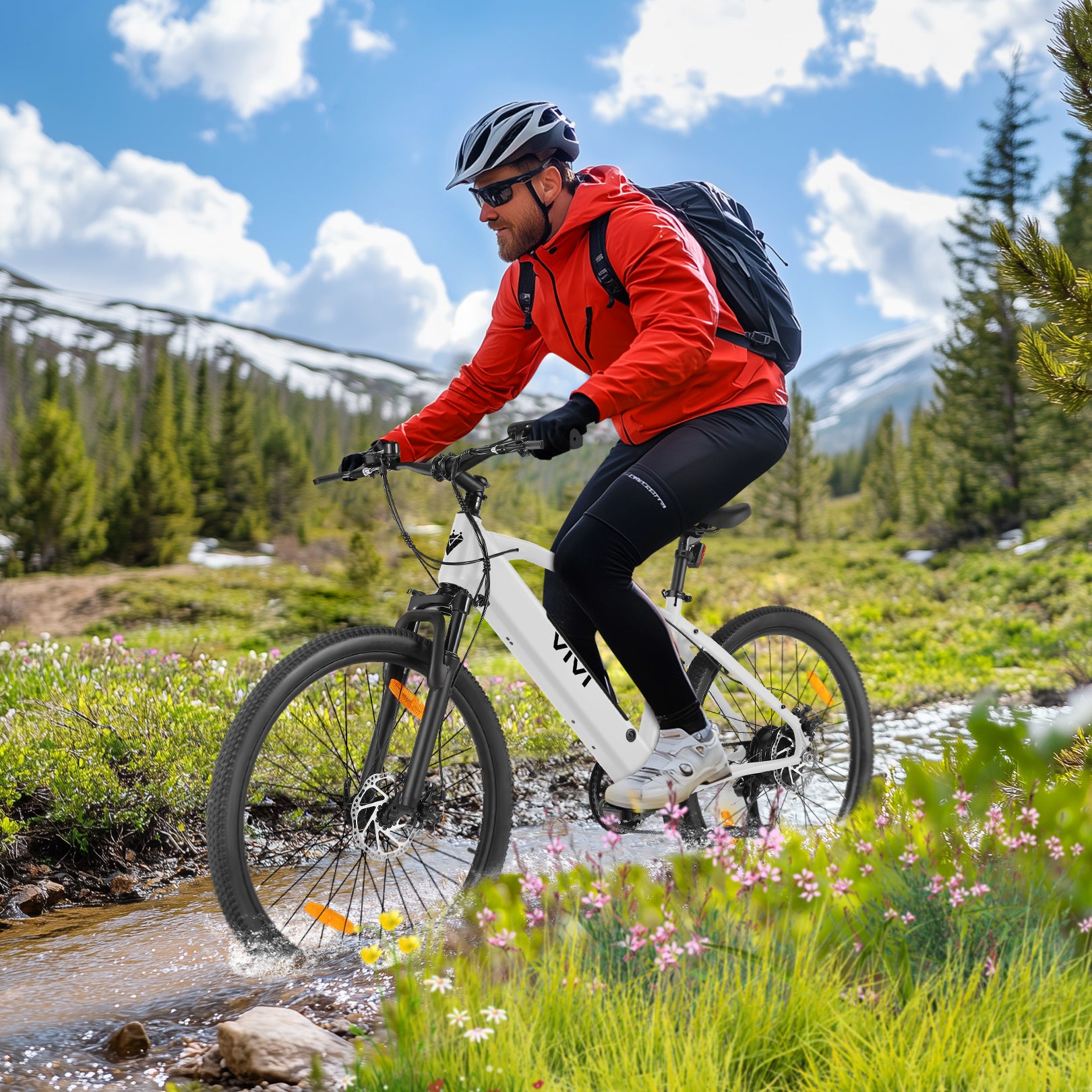 VIVI Elelctric Bike Commuter Hardtail Electric Mountain Bike