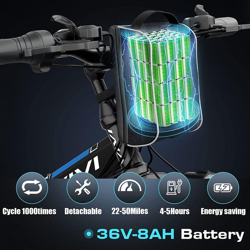 VIVI M026TGB 26 Inch 250W European Folding Electric Mountain Bike - Viviebike